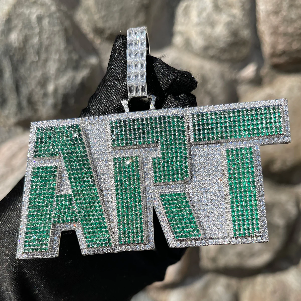 Art Iced Out Personalized Custom Name Necklace Pendant - Image 8