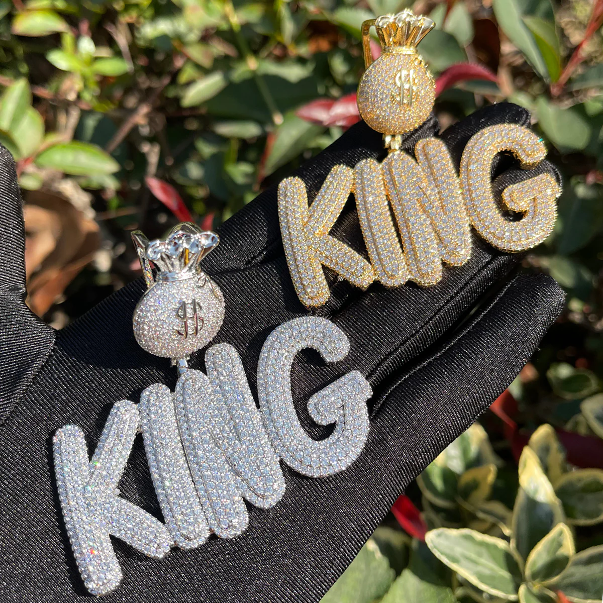 Bag Chaser Drip Iced Out Personalized Custom Name Necklace Pendant - Image 4