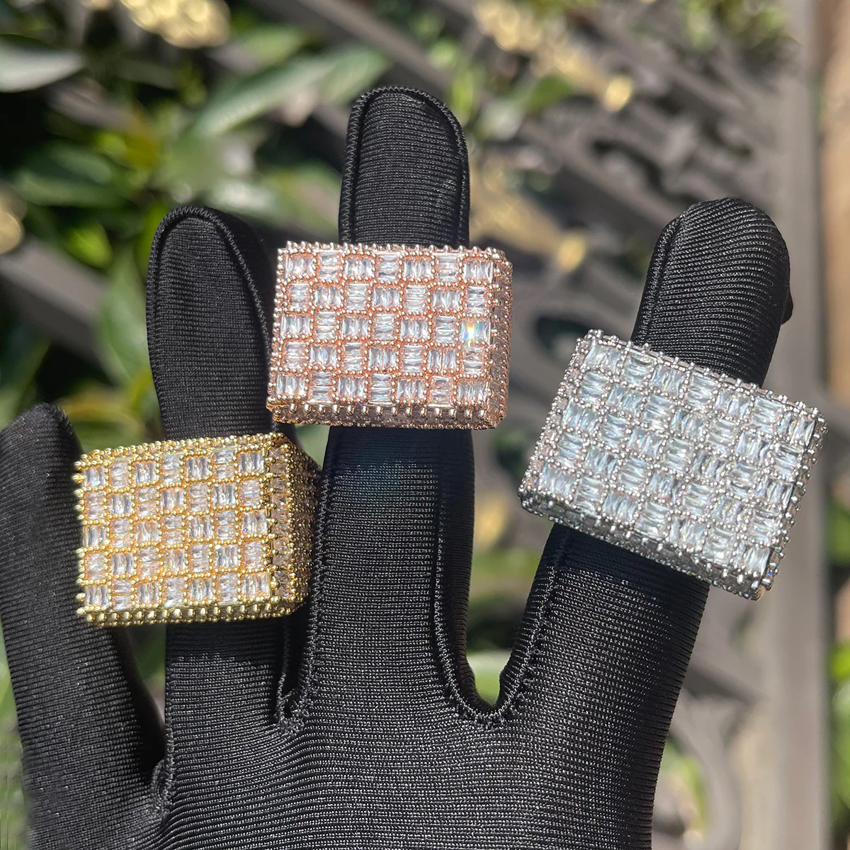 Baguette Load Iced Out Diamond Ring - Image 2