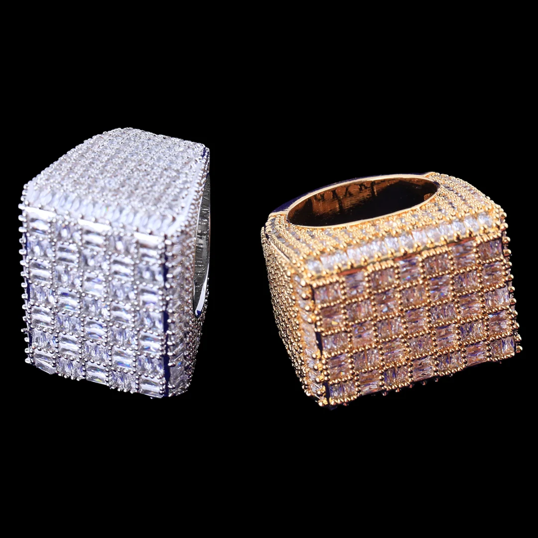 Baguette Load Iced Out Diamond Ring - Image 3