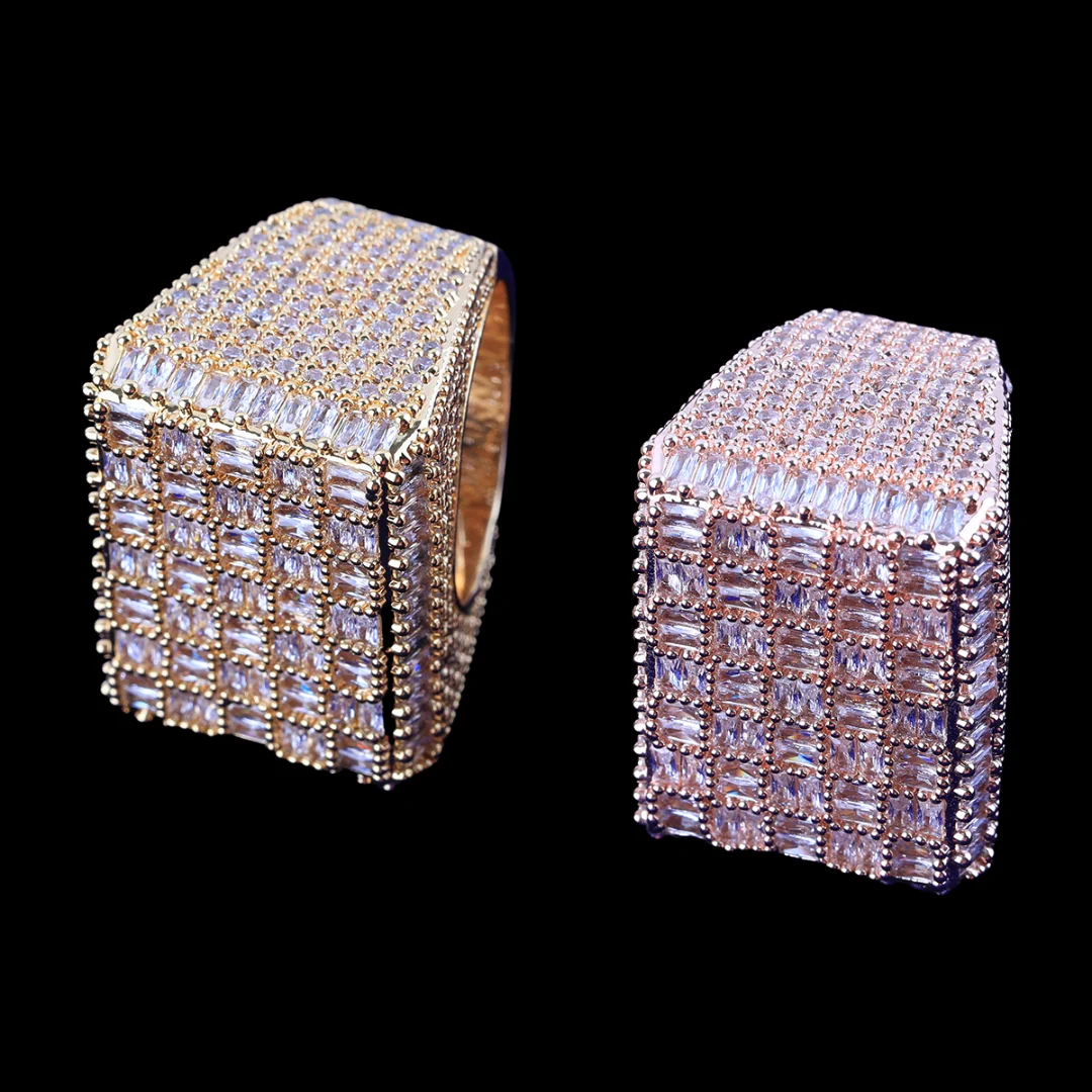 Baguette Load Iced Out Diamond Ring - Image 5