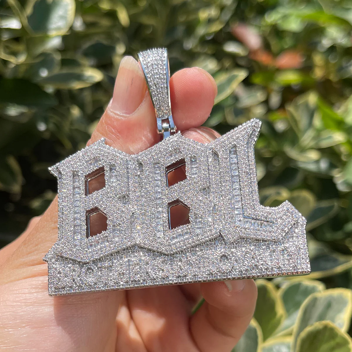 BBL Brothers By Loyalty Iced Out Diamond Pendant Necklace - Image 10