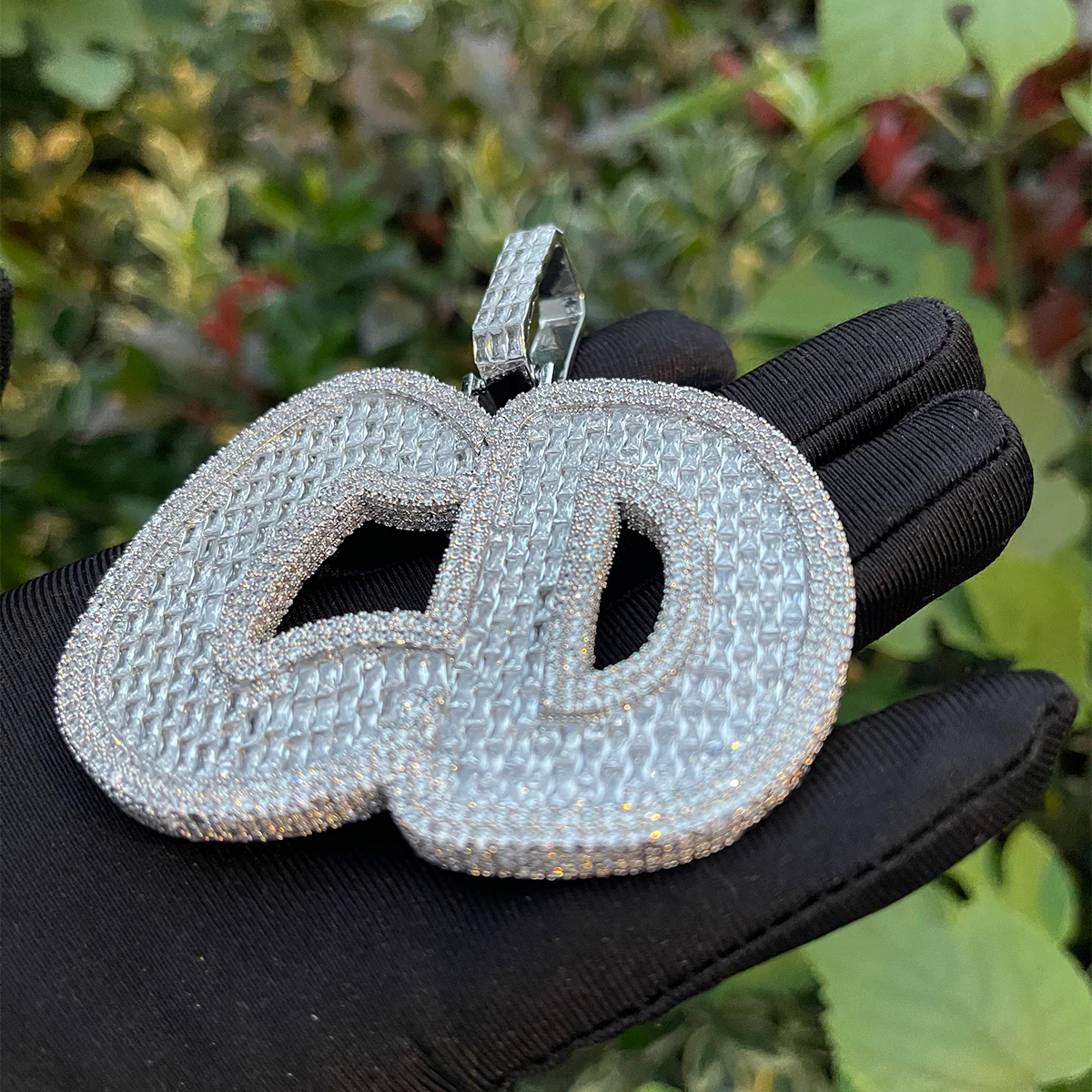 Big Baguette Iced Out Personalized Custom Name Necklace Pendant - Image 7