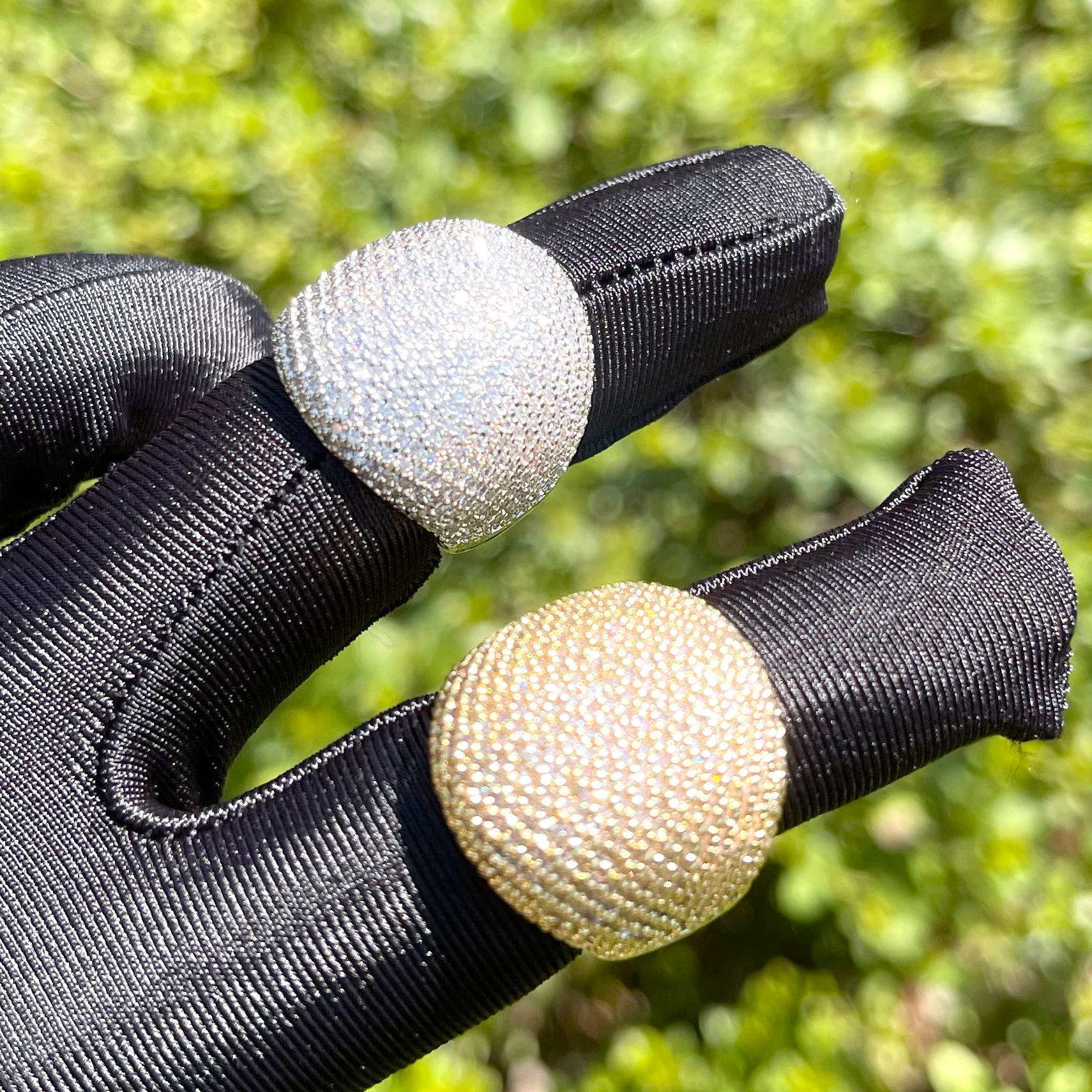 Bold Round Iced Out Diamond Ring - Image 7