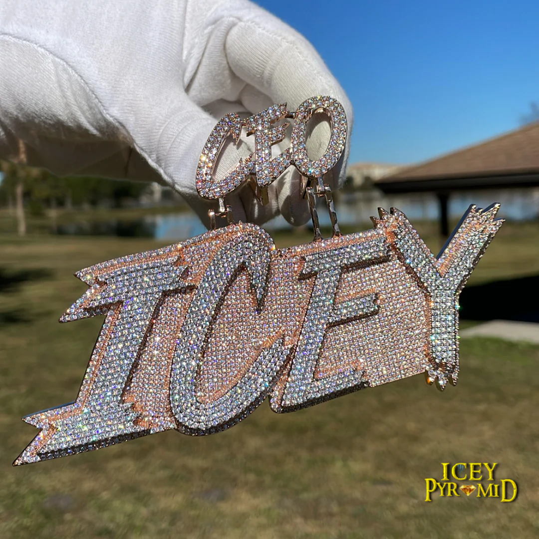 CEO Bail with Your Name Iced Out Personalized Custom Name Necklace Pendant - Image 10