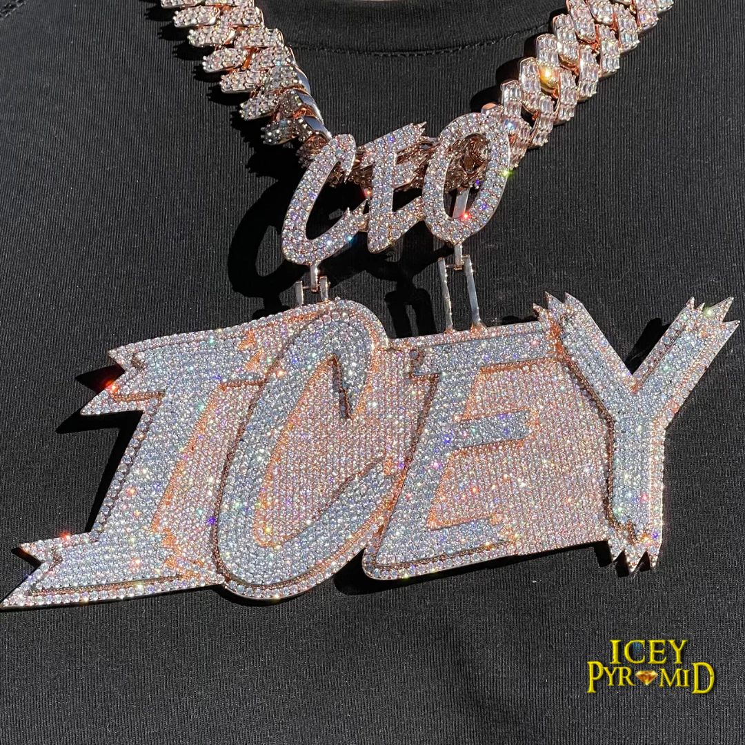 CEO Bail with Your Name Iced Out Personalized Custom Name Necklace Pendant - Image 12