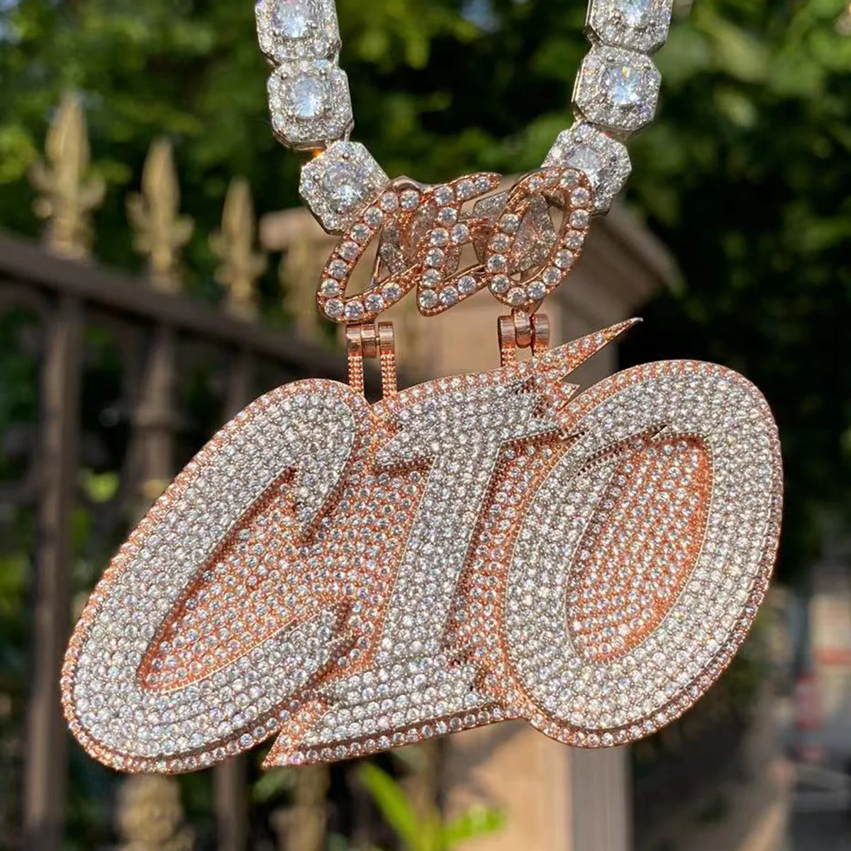 CEO Bail with Your Name Iced Out Personalized Custom Name Necklace Pendant - Image 4