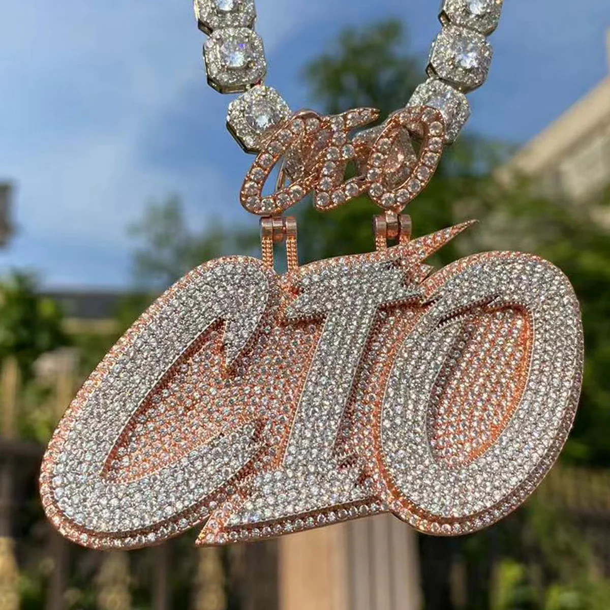 CEO Bail with Your Name Iced Out Personalized Custom Name Necklace Pendant - Image 6
