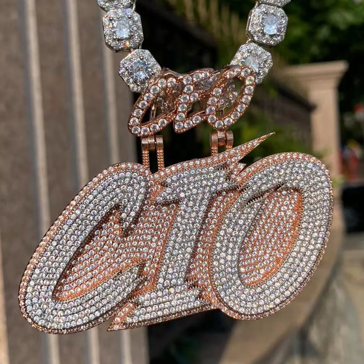 CEO Bail with Your Name Iced Out Personalized Custom Name Necklace Pendant - Image 8