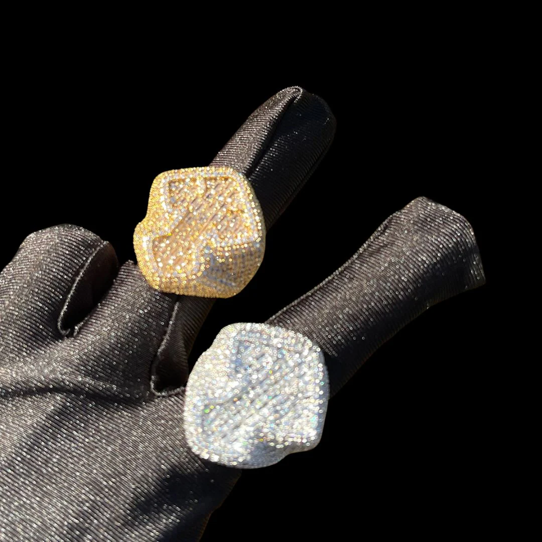 Cross Baguette Iced Out Diamond Ring - Image 8