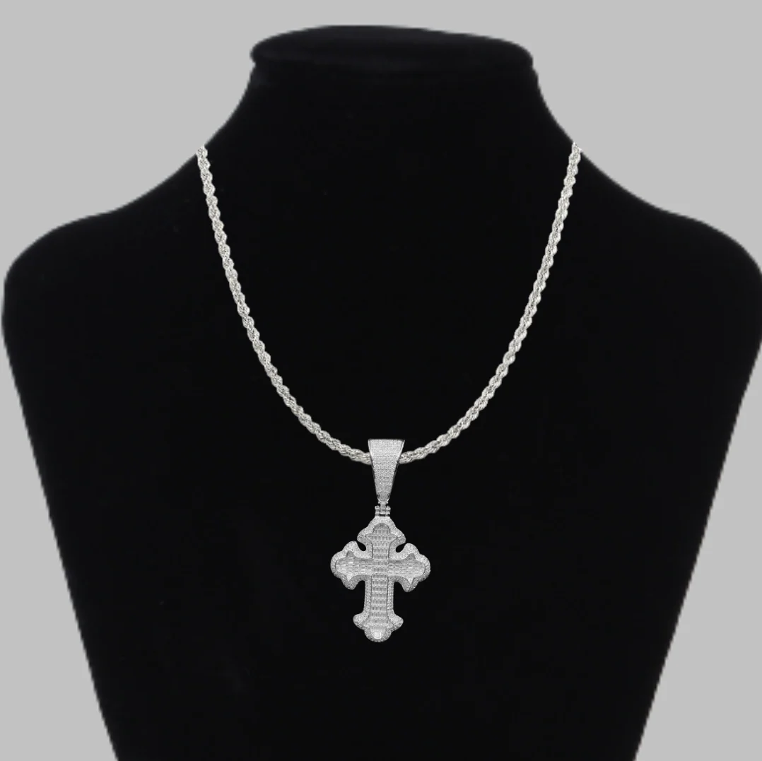 Cross Diamond Edition Iced Out Diamond Pendant Necklace - Image 2