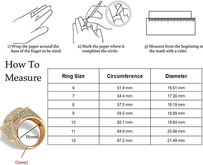 Crown Miami Cuban Link Iced Out Diamond Ring - Image 11