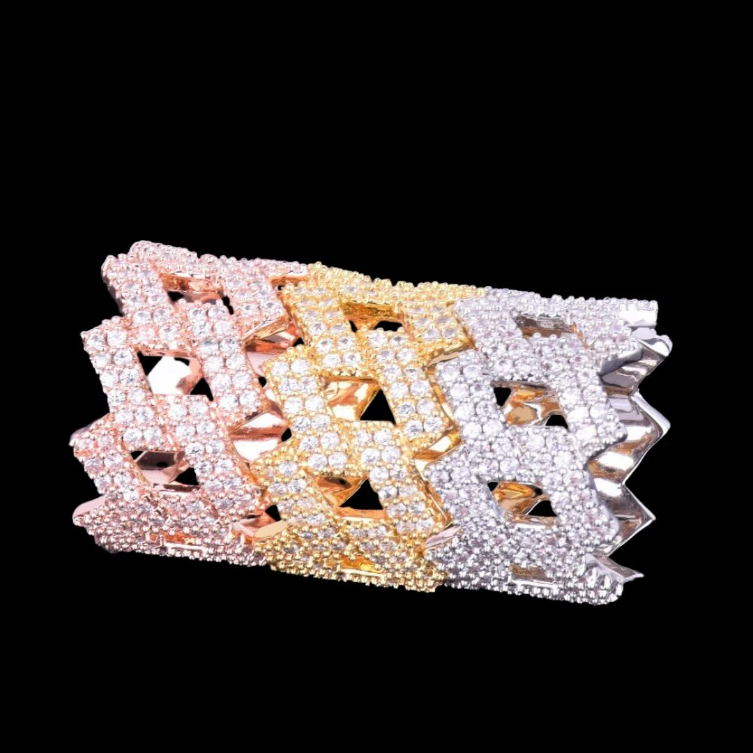 Crown Miami Cuban Link Iced Out Diamond Ring - Image 6