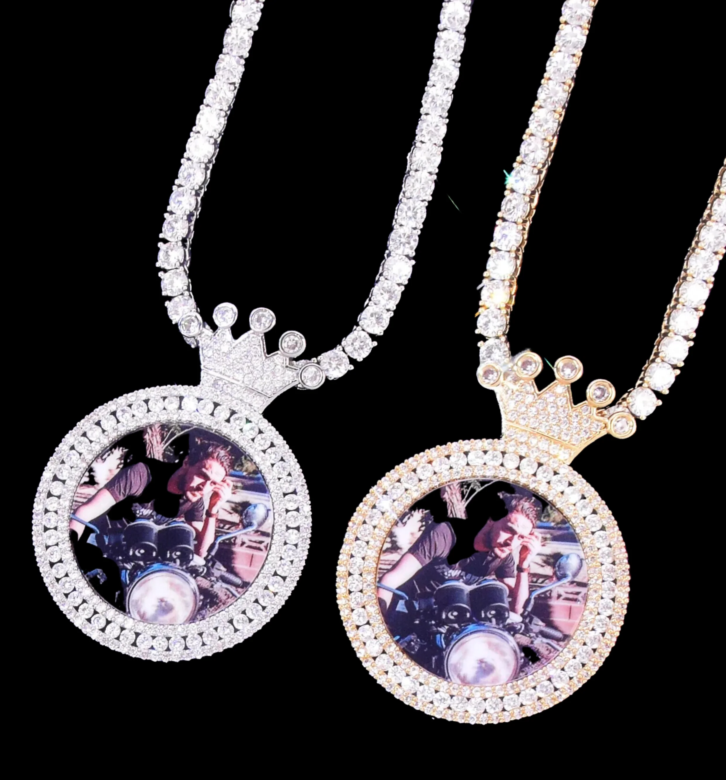 King Tennis Custom Photo Picture Pendant Necklace - Image 2