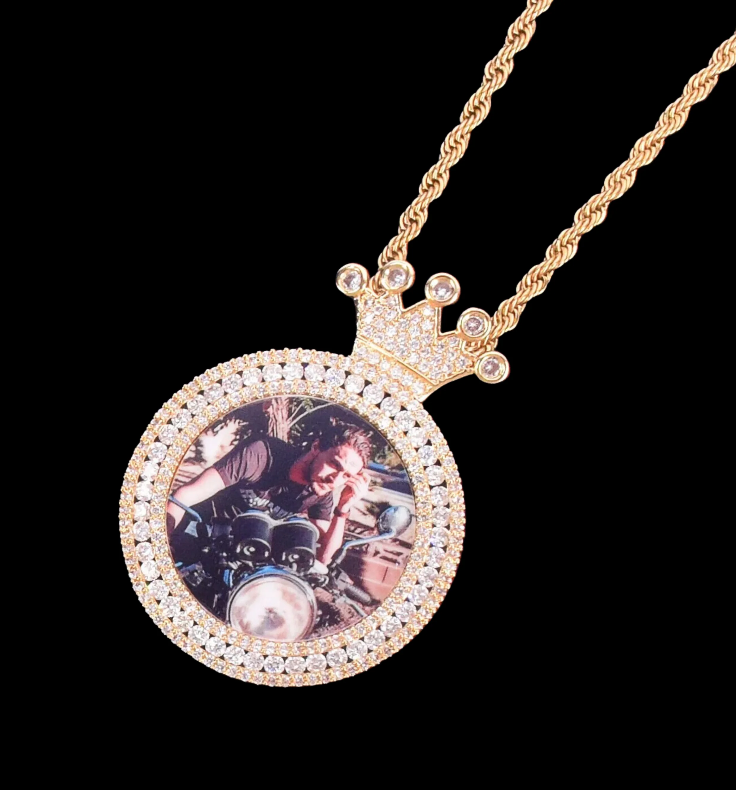 King Tennis Custom Photo Picture Pendant Necklace - Image 3