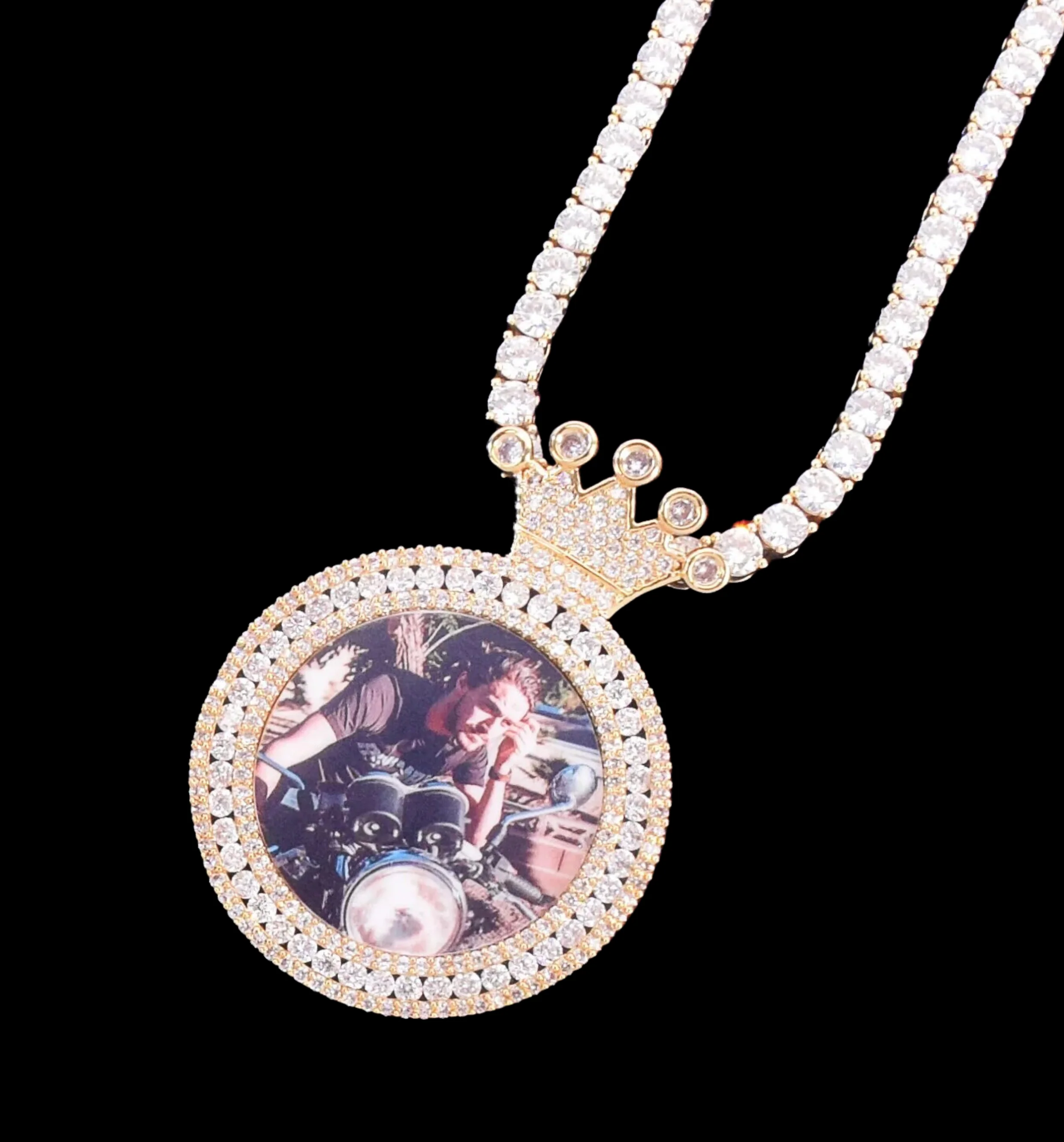 King Tennis Custom Photo Picture Pendant Necklace - Image 4