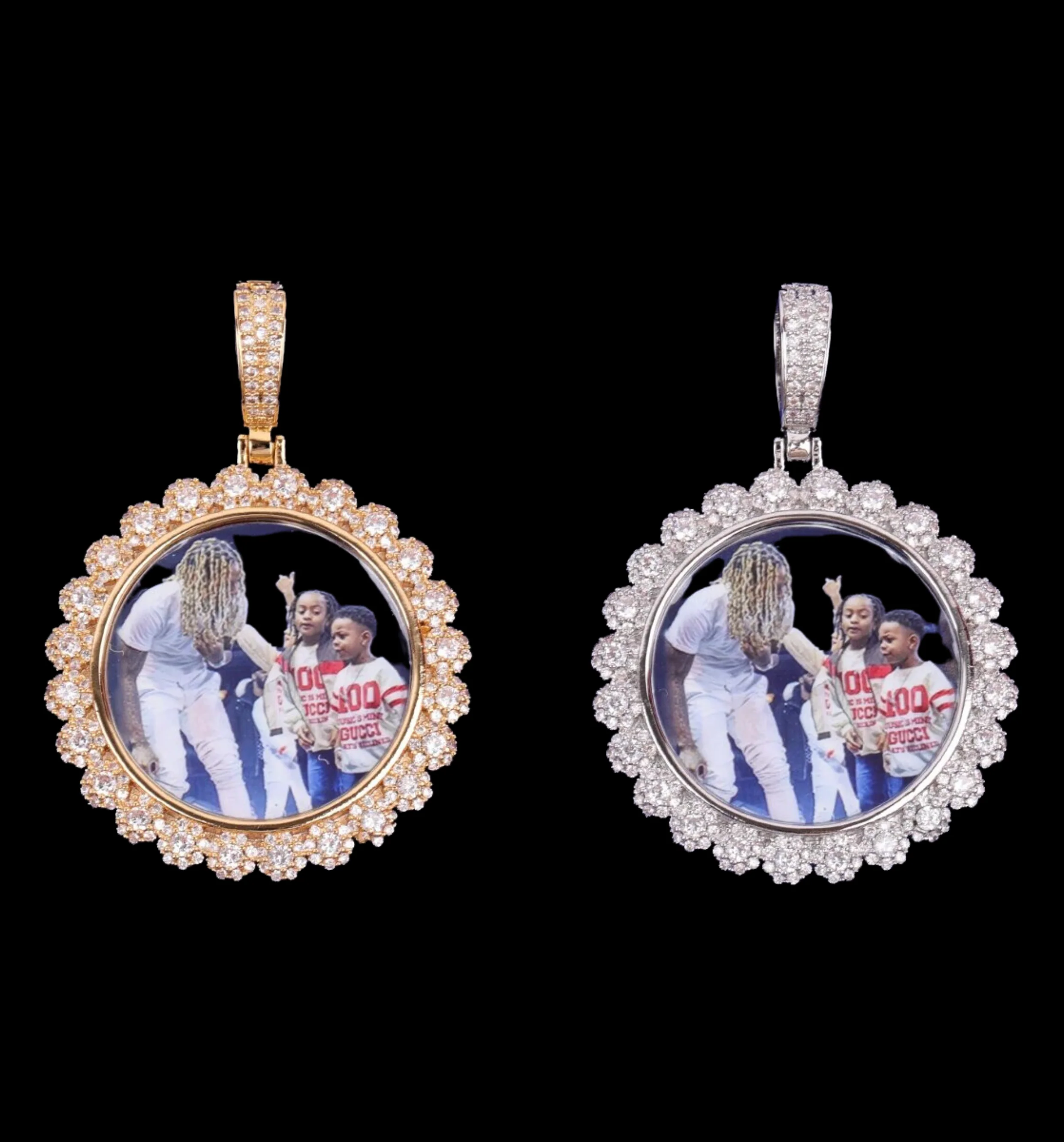 Flower Tennis Custom Photo Picture Pendant Necklace - Image 3