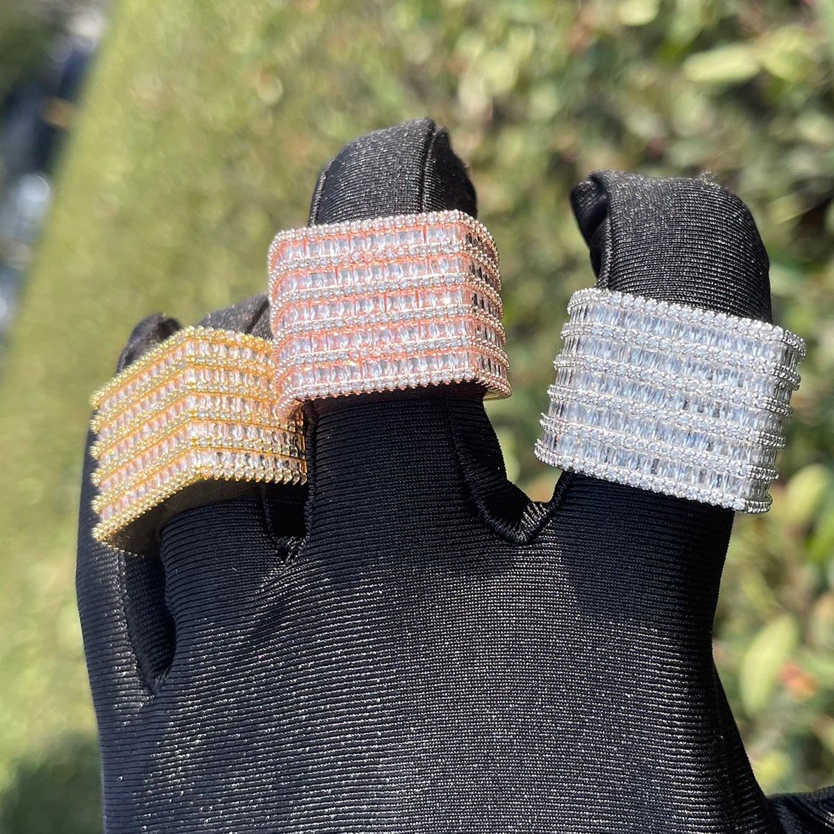 Diamond Rows Iced Out Diamond Ring - Image 3