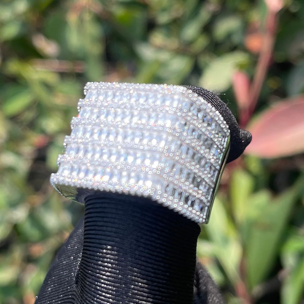 Diamond Rows Iced Out Diamond Ring - Image 5