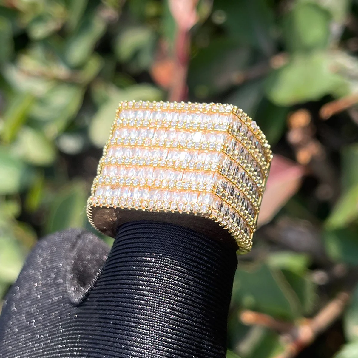 Diamond Rows Iced Out Diamond Ring - Image 6