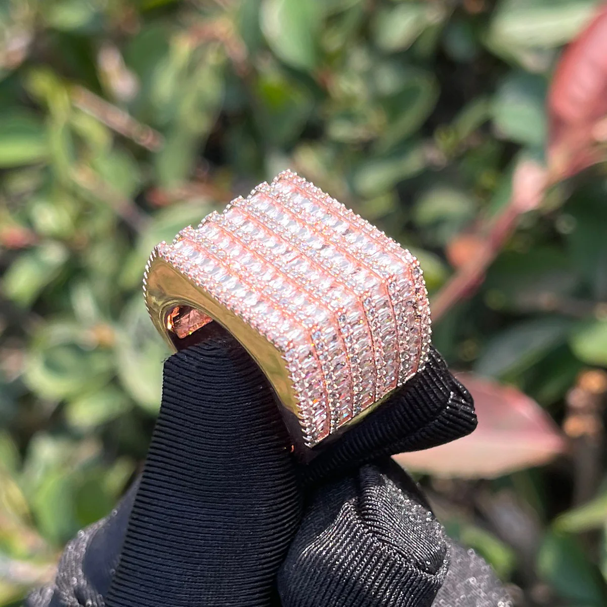 Diamond Rows Iced Out Diamond Ring - Image 7