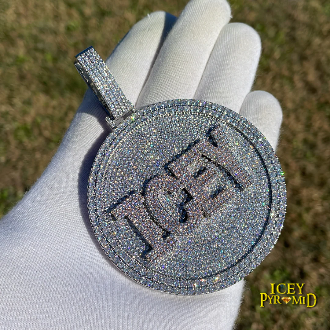 Disc Edition Iced Out Personalized Custom Name Necklace Pendant - Image 10