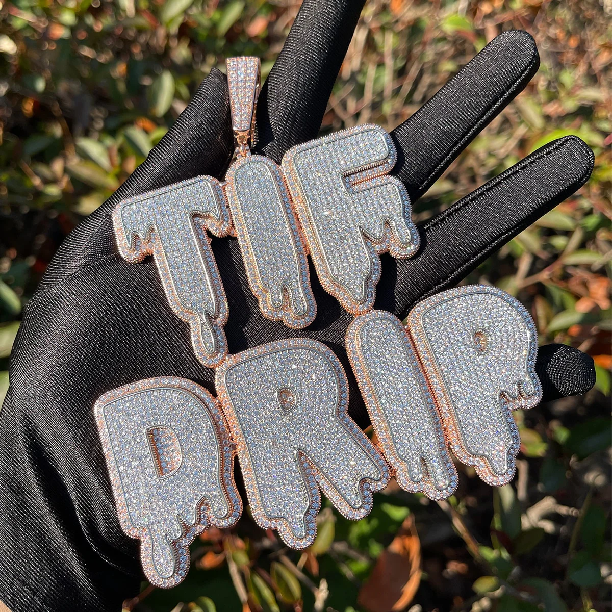 Drip and Shine Iced Out Personalized Custom Name Necklace Pendant - Image 5