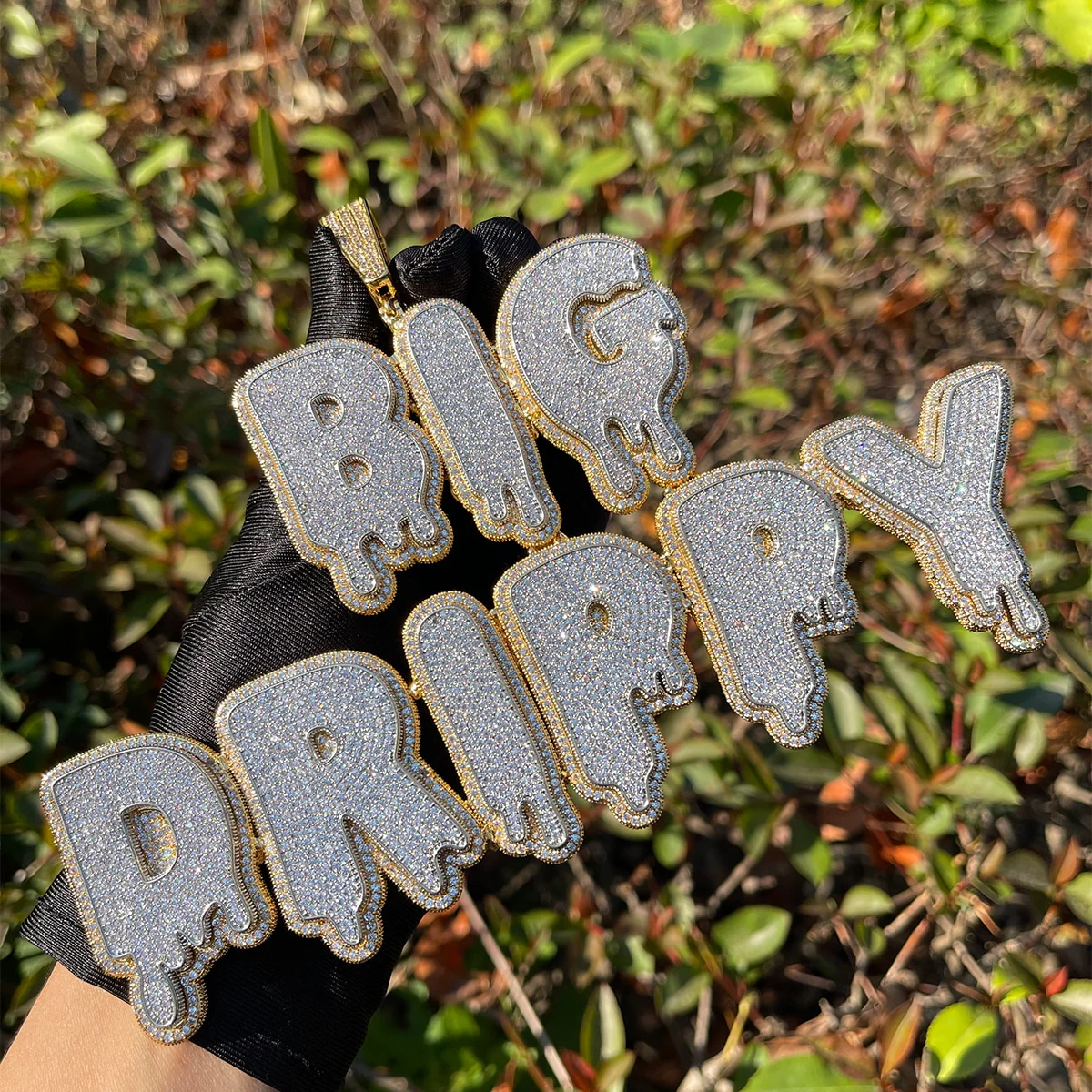 Drip and Shine Iced Out Personalized Custom Name Necklace Pendant - Image 6