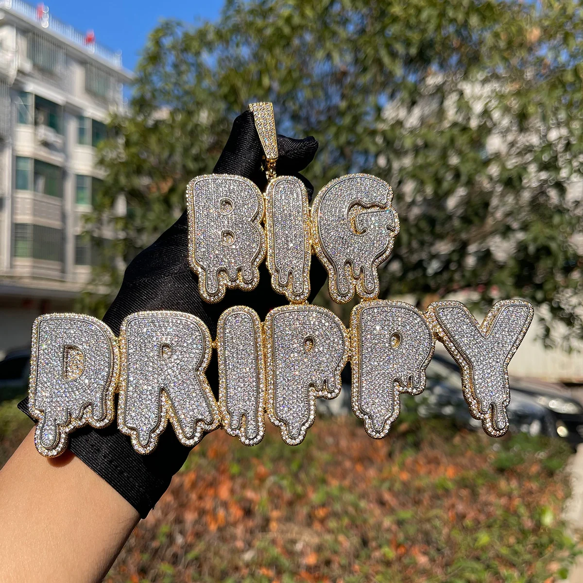 Drip and Shine Iced Out Personalized Custom Name Necklace Pendant - Image 7