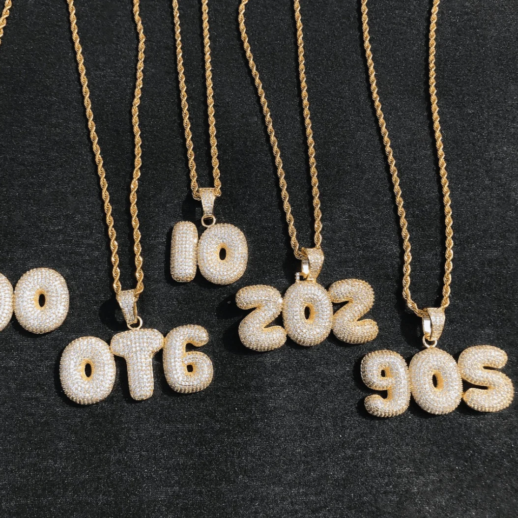 Drippy v2 Iced Out Personalized Custom Name Necklace Pendant - Image 4