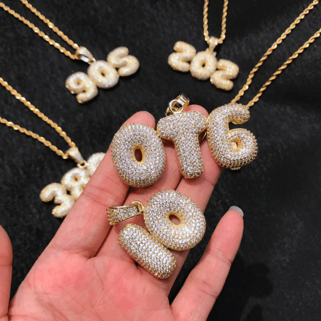 Drippy v2 Iced Out Personalized Custom Name Necklace Pendant - Image 5