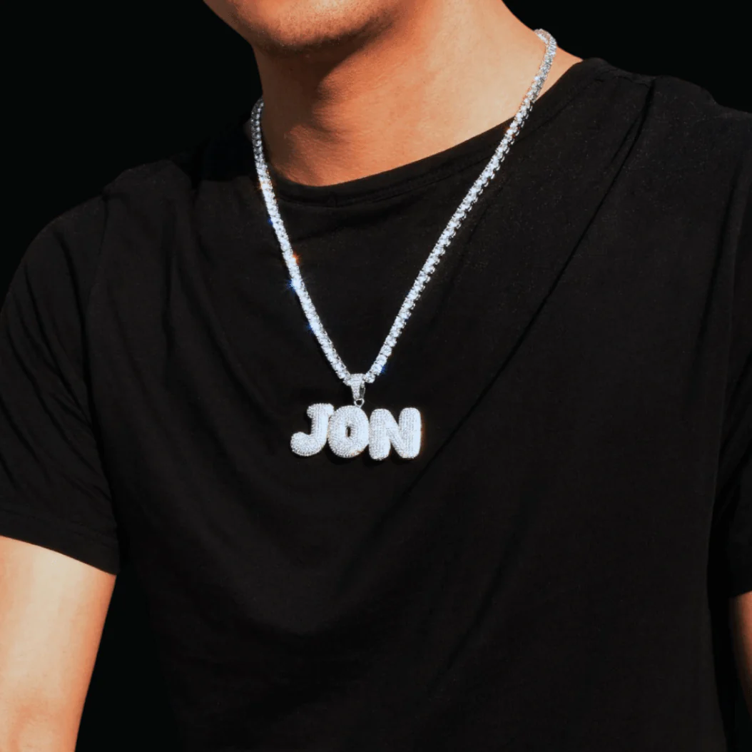 Drippy v2 Iced Out Personalized Custom Name Necklace Pendant - Image 7
