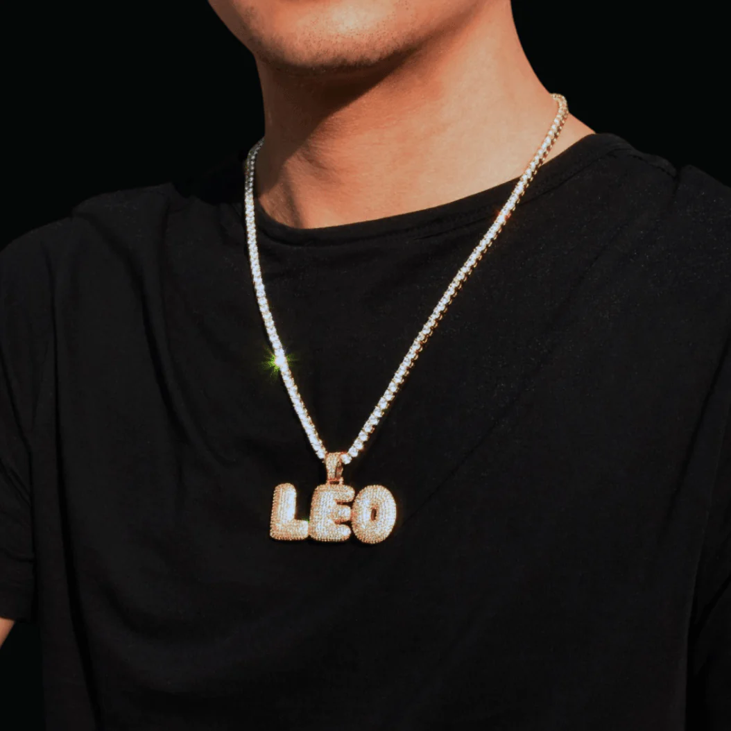 Drippy v2 Iced Out Personalized Custom Name Necklace Pendant - Image 8