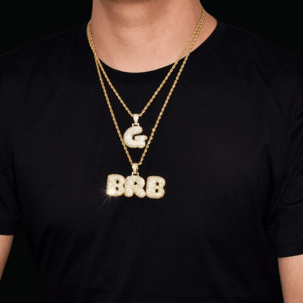 Drippy v2 Iced Out Personalized Custom Name Necklace Pendant - Image 9