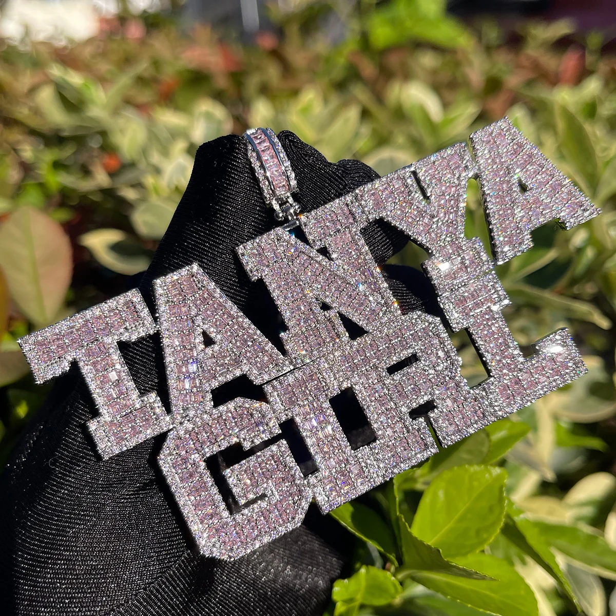 Elegant Attached Letters Edition Iced Out Personalized Custom Name Necklace Pendant - Image 5