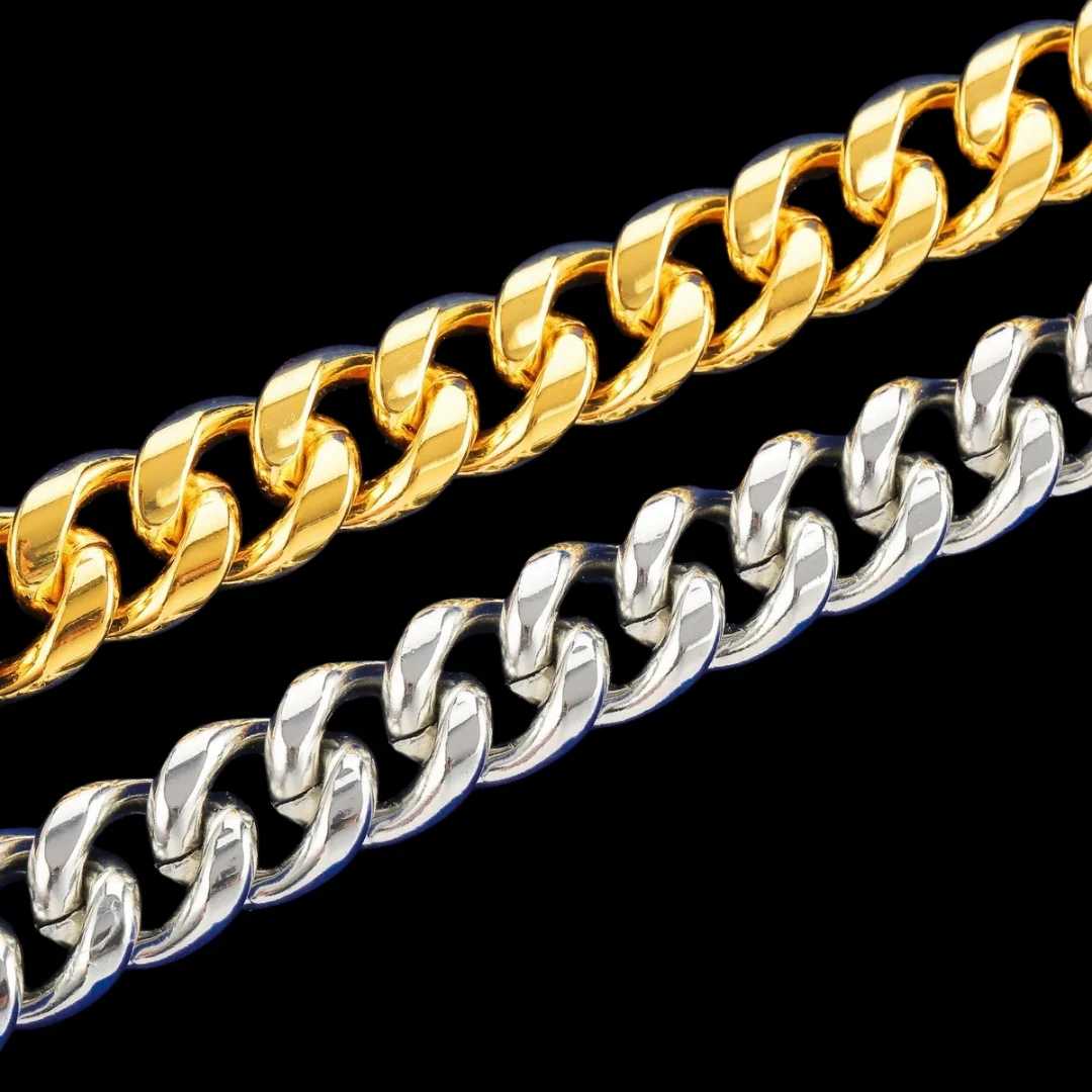 6MM-20MM Fold-Over Clasp Luxury Stainless Steel Necklace Chain - Image 3
