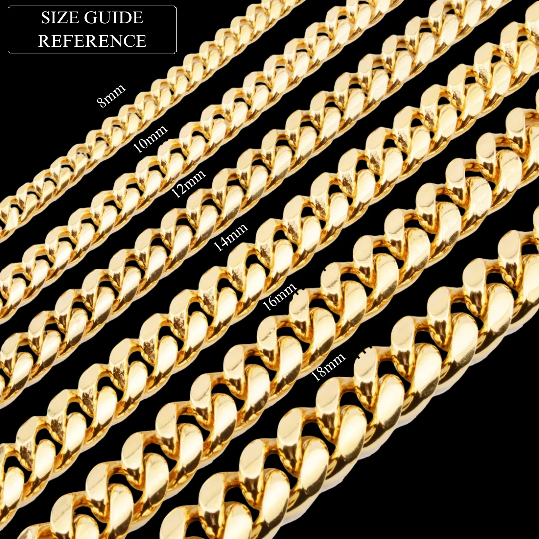 6MM-20MM Fold-Over Clasp Luxury Stainless Steel Necklace Chain - Image 9