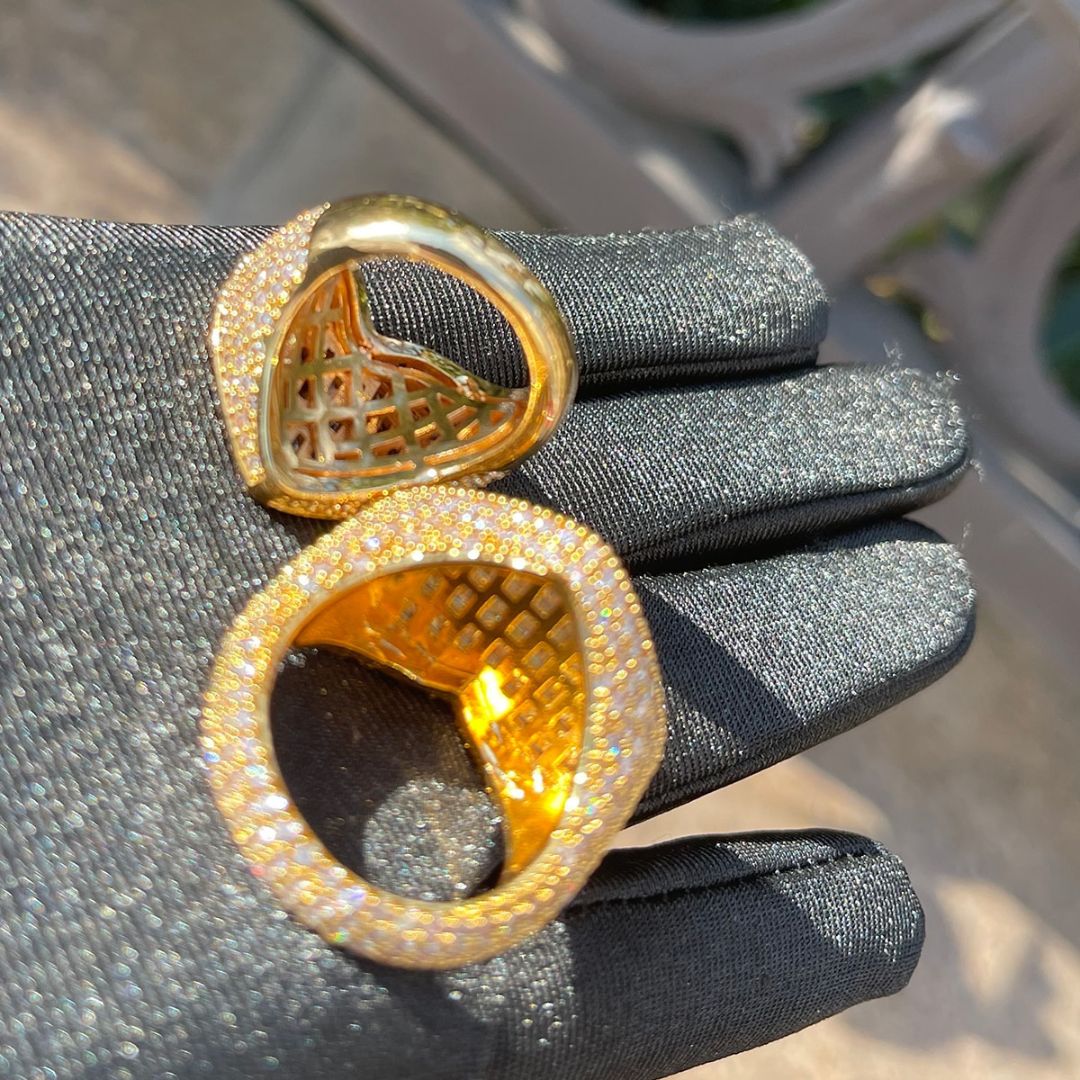 Heart Iced Out Tennis Diamond Ring - Image 9