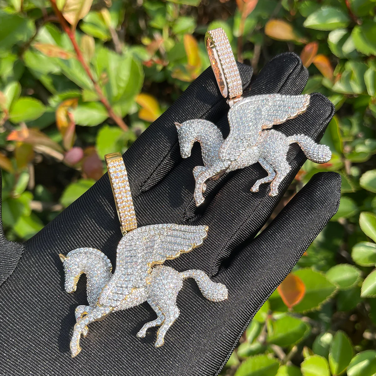 Pegasus Iced Out Diamond Pendant Necklace - Image 7