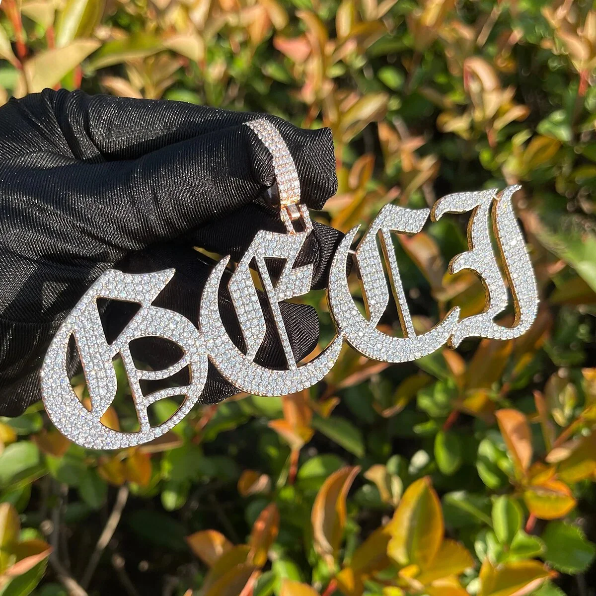 Thin Luxury Iced Out Personalized Custom Name Necklace Pendant - Image 10