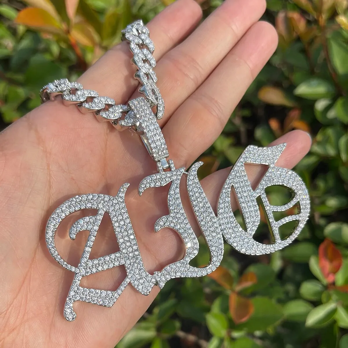 Thin Luxury Iced Out Personalized Custom Name Necklace Pendant - Image 12