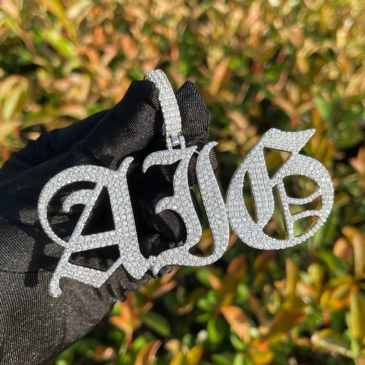 Thin Luxury Iced Out Personalized Custom Name Necklace Pendant - Image 3