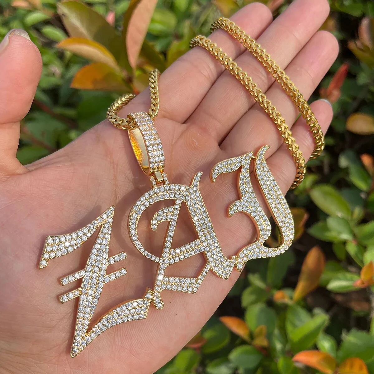 Thin Luxury Iced Out Personalized Custom Name Necklace Pendant - Image 7