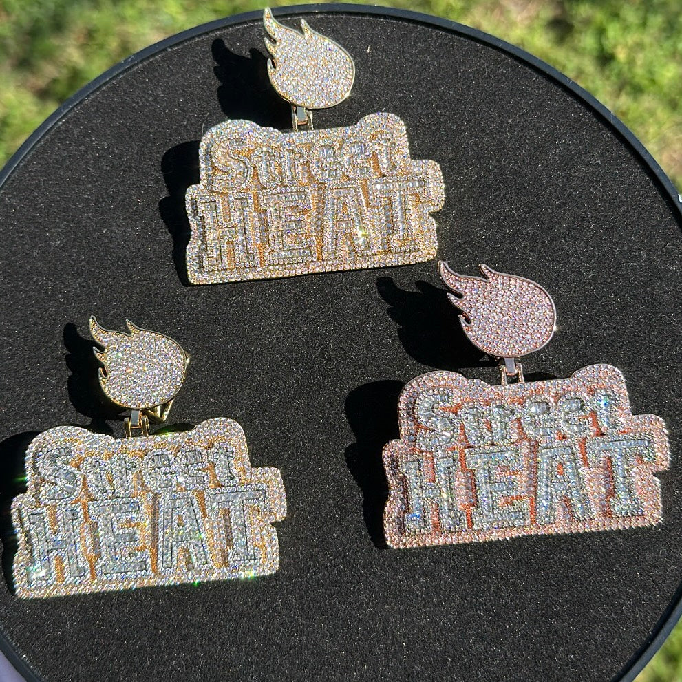 Street Heat Iced Out Diamond Pendant Necklace - Image 2