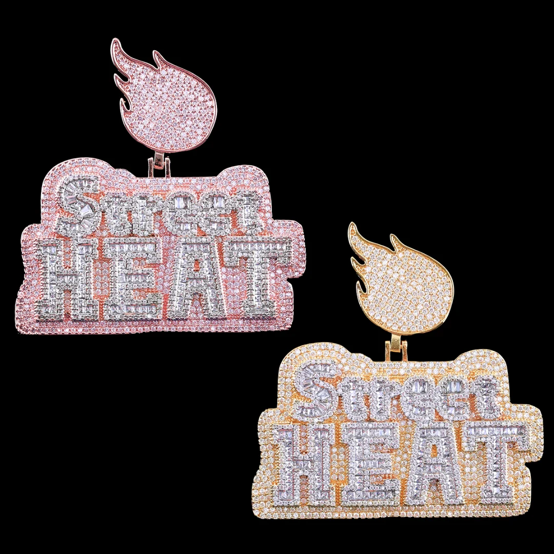 Street Heat Iced Out Diamond Pendant Necklace - Image 8
