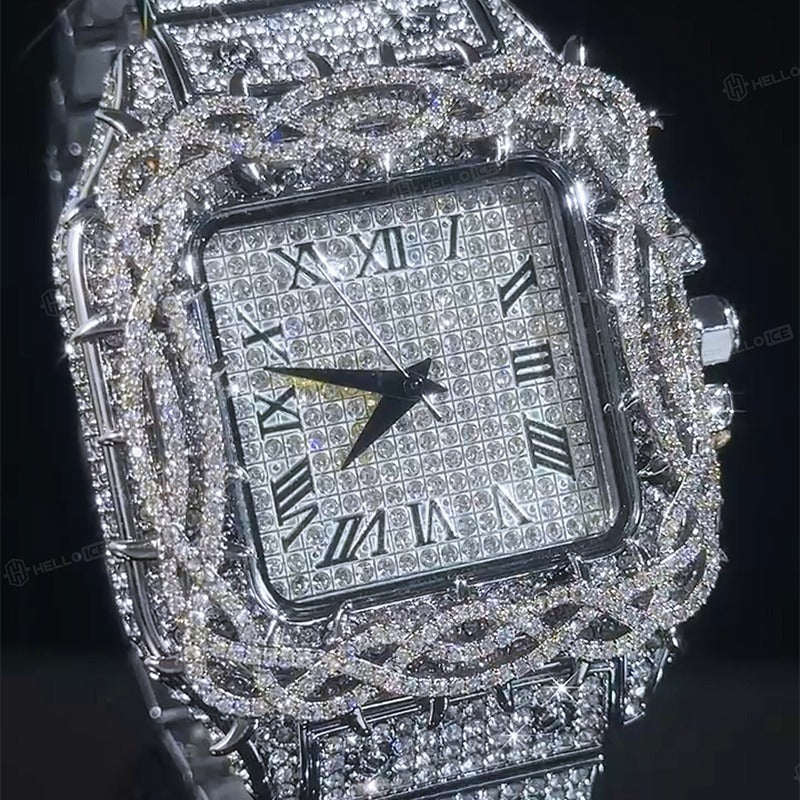 NEW | Thorn Crown Iced Out Diamond Watch - Image 3