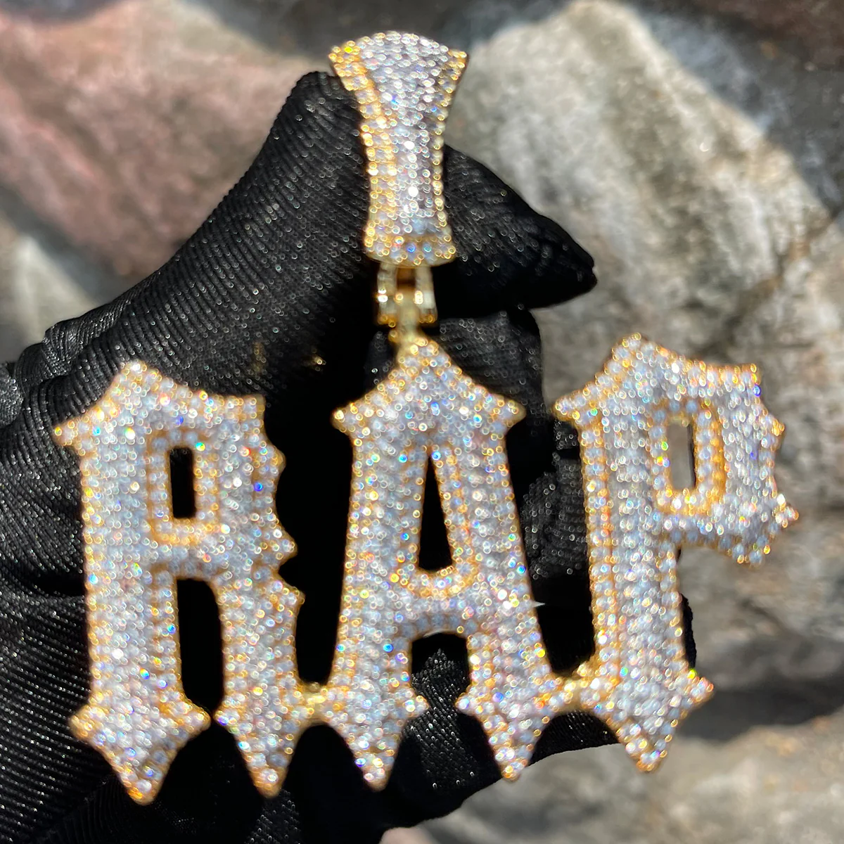 Intense Style Iced Out Personalized Custom Name Necklace Pendant - Image 2