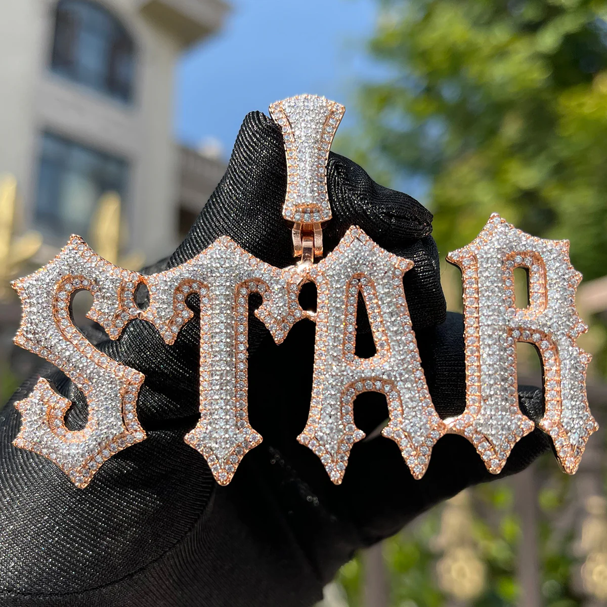 Intense Style Iced Out Personalized Custom Name Necklace Pendant - Image 3