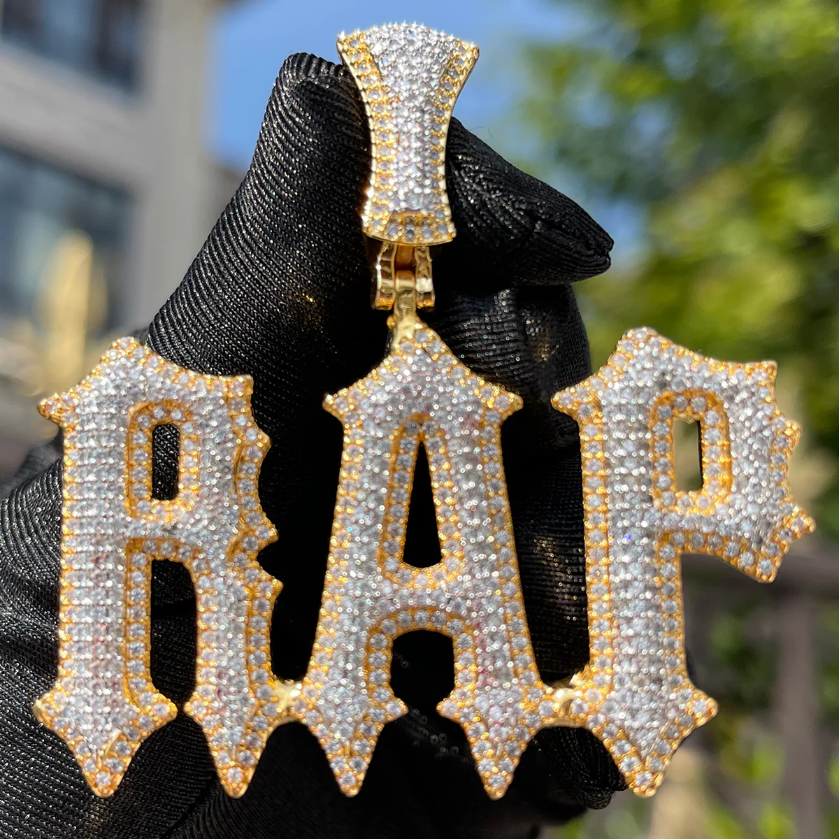 Intense Style Iced Out Personalized Custom Name Necklace Pendant - Image 4
