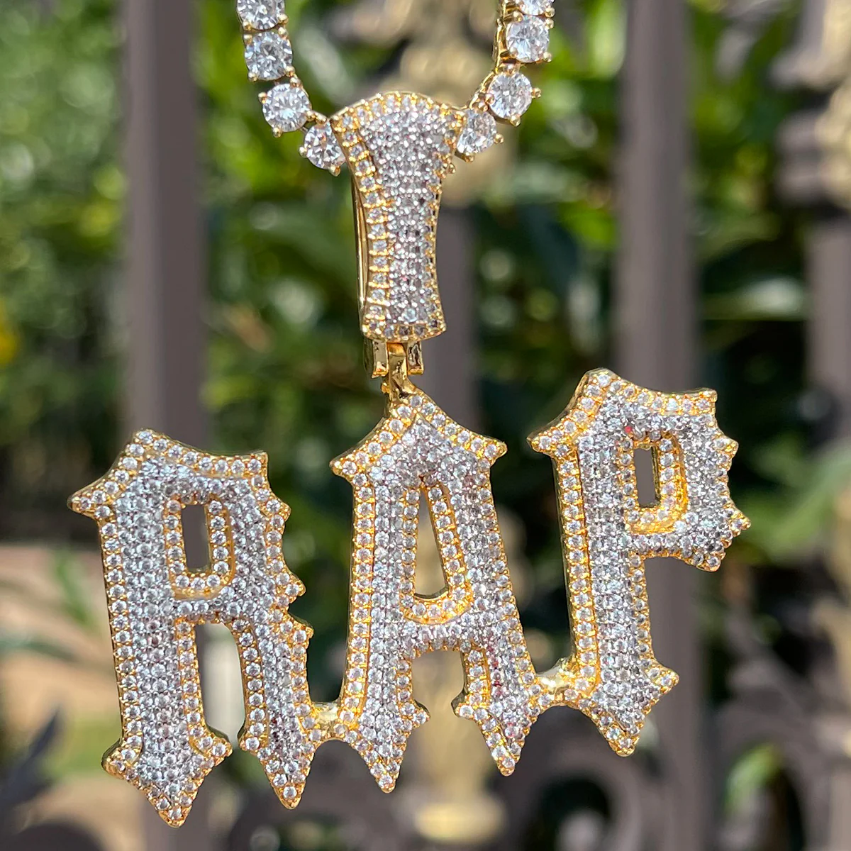 Intense Style Iced Out Personalized Custom Name Necklace Pendant - Image 5